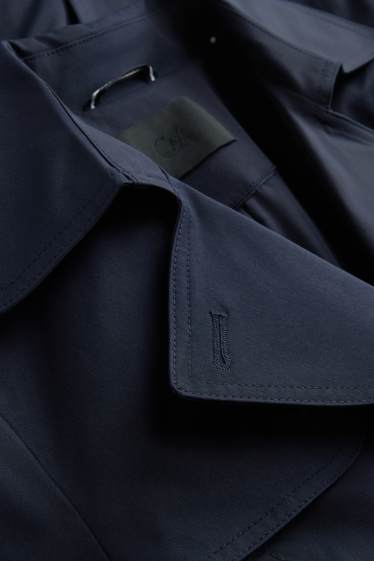 Donna - Trench - idrorepellente - blu scuro