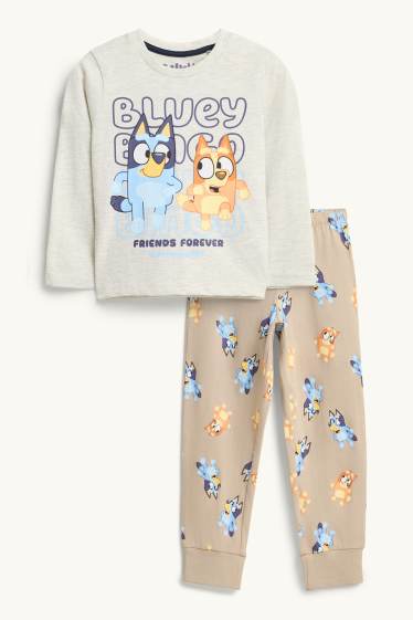 Children Boys - Bluey - pyjamas - 2 piece - light gray