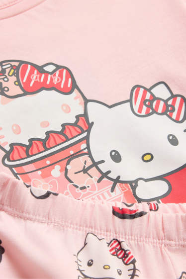 Copii - Fete - Hello Kitty - pijama - 2 piese - roz