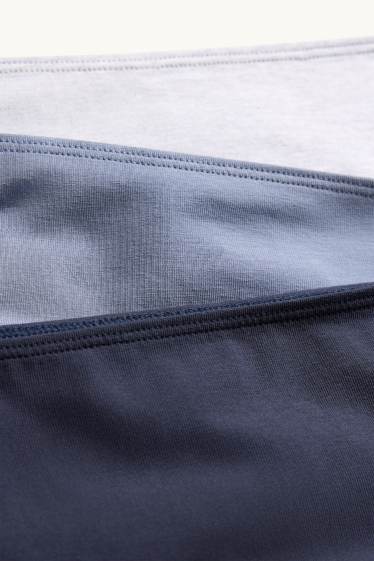 Dames - Set van 3 - slip - blauw