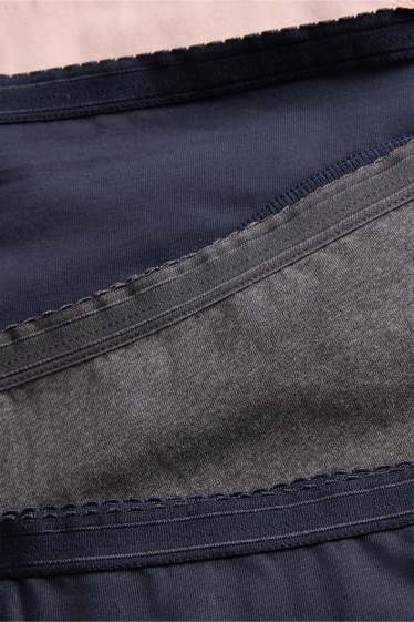 Dames - Set van 4 - slip - donkerblauw