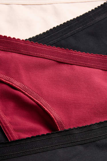 Dames - Set van 4 - slip - rood