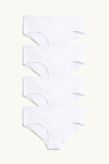 Damen - Multipack 3er - Hipster - weiss