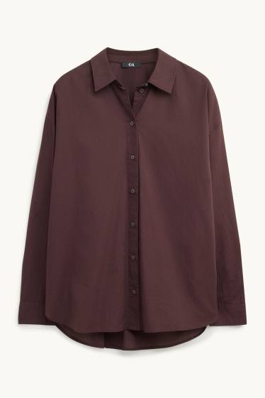 Dames - Blouse - bruin