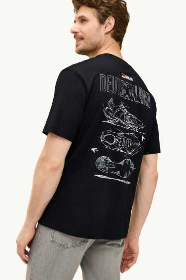 Men - T-shirt - unisex - relaxed fit - DEUTSCHLAND - black