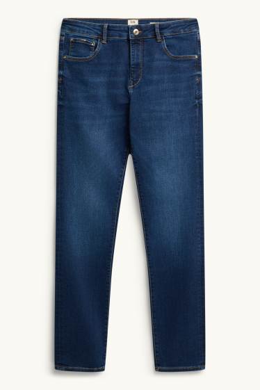 Damen - Slim Jeans - Mid Waist - Shaping-Jeans - LYCRA® - dunkeljeansblau