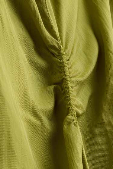 Femmes - Robe à col V - straight fit - vert