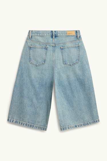 Kinder Mädchen - Jeans-Bermudas - jeansblau