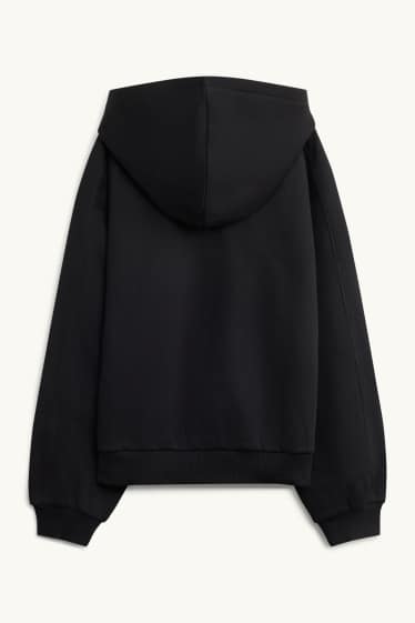 Nena - Dessuadora oberta amb caputxa - negre