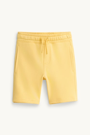 Copii - Băieți - Ananas și palmier - set - tricou cu mânecă scurtă și pantaloni scurți - 2 piese - alb