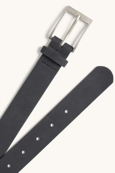 Enfants garçons - Ceinture - matière synthétique - noir