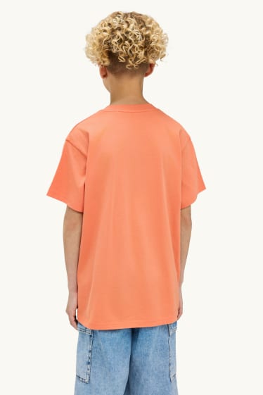 Kinder Buben - Basketball - Kurzarmshirt - orange