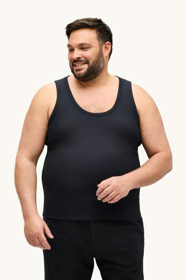 Femmes - Haut - finition côtelée - noir
