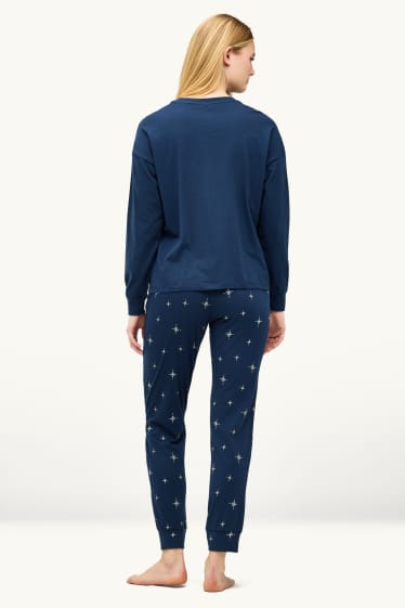 Damen - Pyjama - Peanuts - dunkelblau