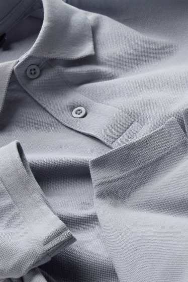 Men - Polo shirt - regular fit - gray