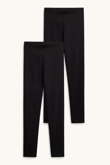 Damen - Multipack 2er - Leggings - schwarz