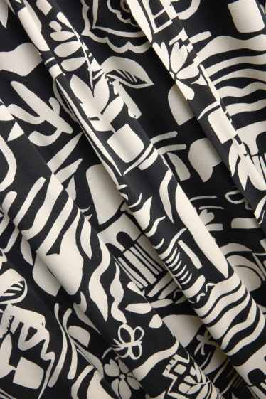 Dames - Jurk - zwart / wit