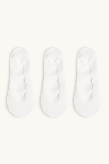 Damen - Multipack 3er - Füßlinge - weiß