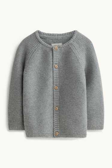 Unisex - Newborn cardigan - gray