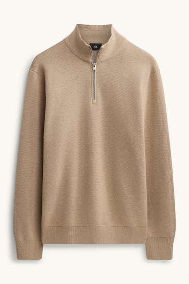 Uomo - Maglione - marrone chiaro