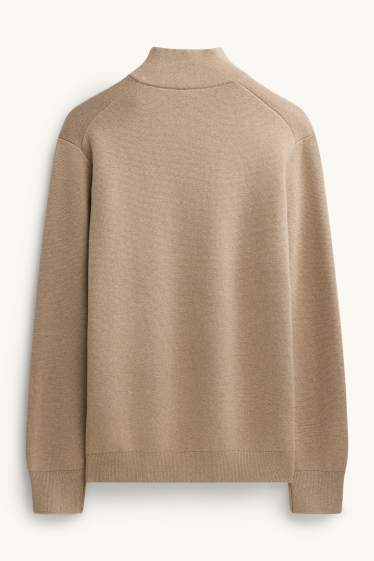 Uomo - Maglione - marrone chiaro