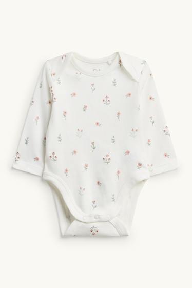 Nadó nena - Esquirol - pijama d’una peça - per a nadó - 2 peces - blanc/rosa