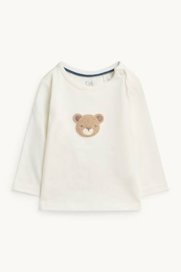 Baby Buben - Teddybär - Baby-Outfit - 3 teilig - blau / beige
