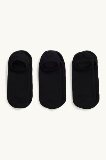 Damen - Multipack 3er - Füßlinge - schwarz