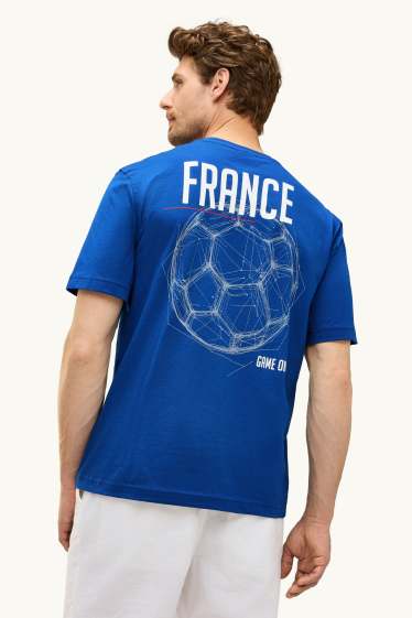 Herren - T-Shirt - Frankreich - Relaxed Fit - blau