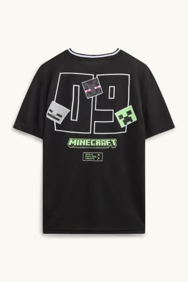 Děti - chlapci - Minecraft - tričko s krátkým rukávem - černá