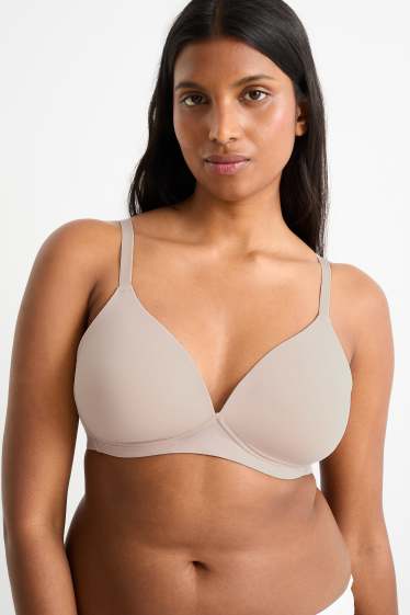 Women - Non-wired bra - padded - LYCRA® - light beige