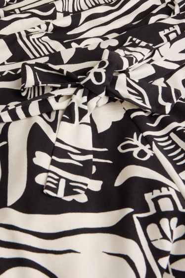 Dames - Broek - wit / zwart