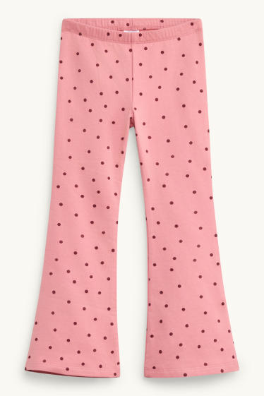 Nena - Llaç - conjunt - dessuadora i leggings acampanats - 2 peces - rosa/vermell
