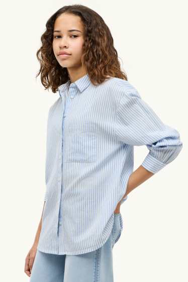Kinder Mädchen - Set - Bluse und Top - 2 teilig - blau