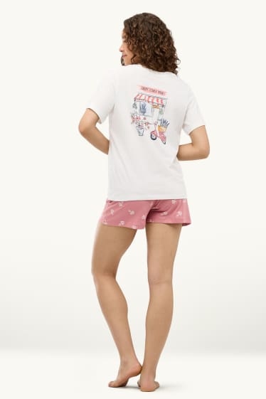 Dames - Shortama - wit