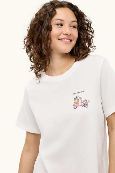 Dames - Shortama - wit