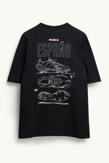 Herren - T-Shirt - Spanien - Relaxed Fit  - schwarz