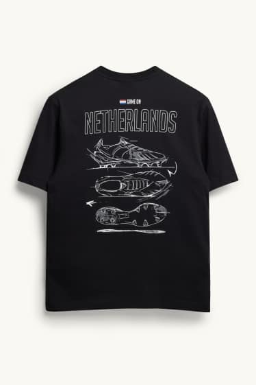 Herren - T-Shirt - Niederlande - Relaxed Fit - schwarz