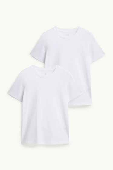 Damen - Multipack 2er - T-Shirt - Regular Fit - weiss
