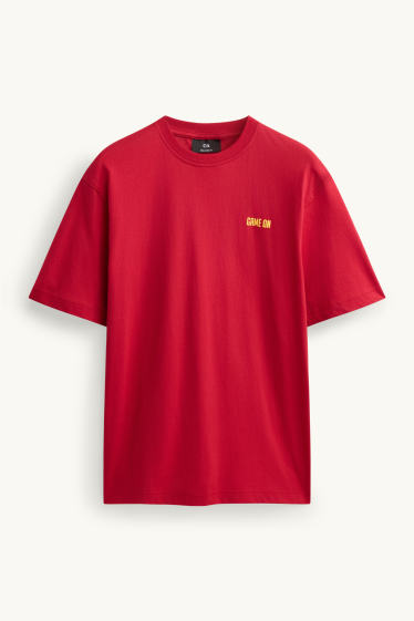 Herren - T-Shirt - Spanien - Relaxed Fit - rot