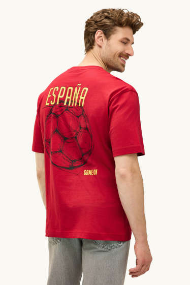 Herren - T-Shirt - Spanien - Relaxed Fit - rot