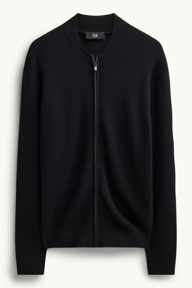 Uomo - Cardigan - nero