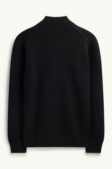 Herren - Strickjacke - schwarz