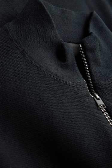 Herren - Strickjacke - schwarz