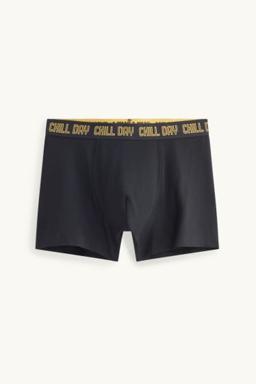 Enfants garçons - Lot de 3 - caleçons - noir