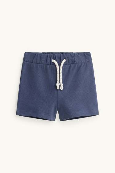 Baby: jongens - Vliegtuig en boot - babyoutfit - 2-delig - wit / blauw
