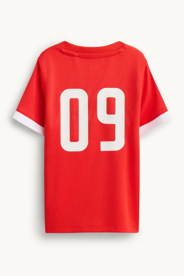 Kinder Buben - Türkei - Kurzarmshirt - rot