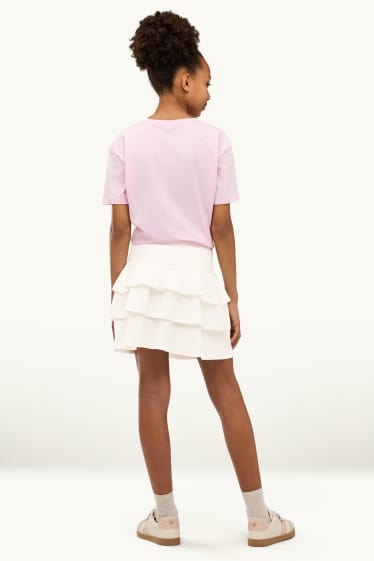 Children Girls - Skirt - white