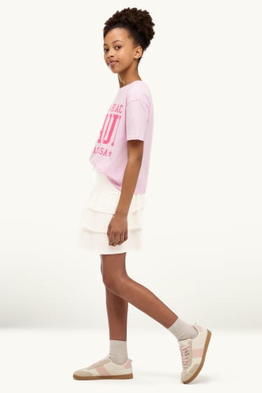 Children Girls - Skirt - white