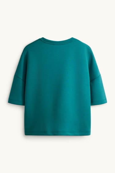 Damen - T-Shirt - Relaxed Fit - türkis